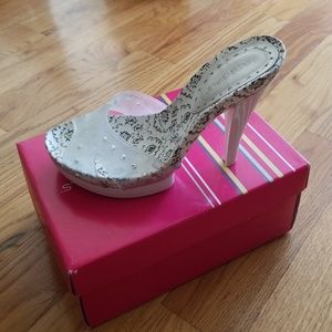BCB girls clear heels